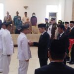 Wali Kota Bogor, Dedie A Rachim saat melantik pejabat di lingkungan Pemerintah Kota Bogor