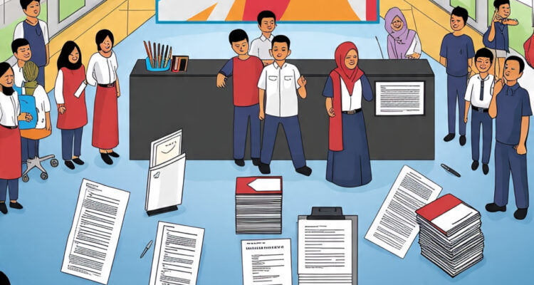 Ilustrasi Pendaftaran Seleksi Penerimaan Murid Baru (SPMB) jenjang Sekolah Dasar (SD)