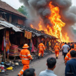 Ilustrasi Kebakaran Pasar