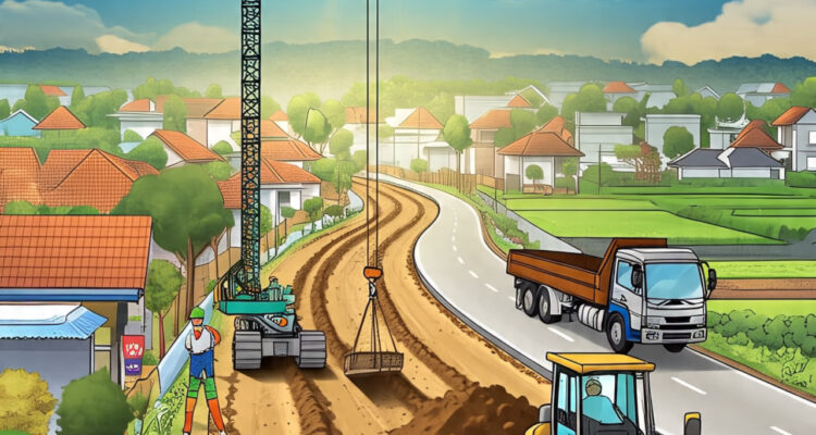 Ilustrasi trase jalan baru yang menghubungkan Batutulis ke Cipaku, Kecamatan Bogor Selatan