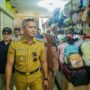 Wakil Walikota Bogor,m Jenal Mutaqin saat berkunjung ke Pasar Kebon Kembang