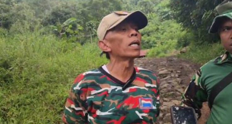 Jajar Sudrajat, Saksi mata peristiwa longsor di salah satu villa di puncak Bogor, Foto/Abizar