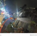 Evakuasi damkar kota Bogor saat mengevakuasi kebakaran yang terjadi di wilayah Sindangsari Bogor Timur, Kota Bogor, Foto/Damkar Kota Bogor