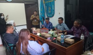 Fraksi PAN Kota Bogor saat melakukan kunjungan ke PGRI, Foto/Istimewa