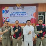 Satpol PP Kota Bogor bersama Asisten Pemerintahan dan Kesejahteraan saat meluncurkan Tim “Sicetar Amat”, Foto/Istimewa