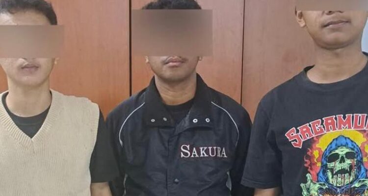 Tiga remaja yang diduga terlibat langsung dalam peristiwa tersebut berhasil diamankan oleh jajaran Polres Bogor dan dibawa ke Mapolres untuk dimintai keterangan, foto/Istimewa