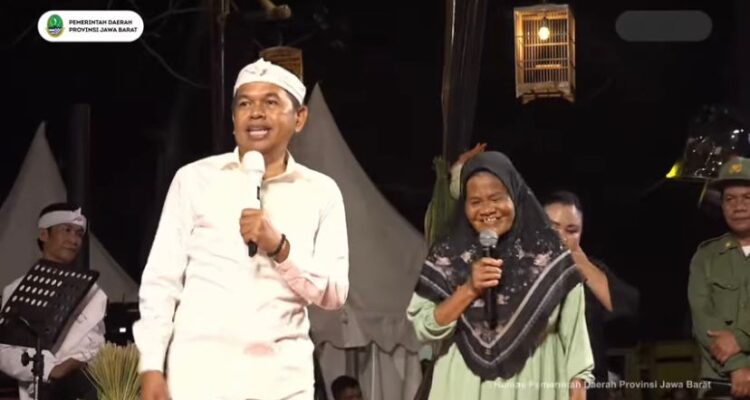 Gubernur Jawa Barat, Dedi Mulyadi saat Nganjang Warga” di GOR Pajajaran, Kota Bogor, foto/Foto: Live Humas Pemda Jabar