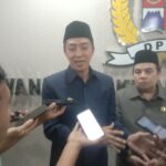 Wali Kota Bogor, Dedie A Rachim saat ditanya soal pembelian lahan trase di Batu Tulis Bogor, Foto/Adi Wirman