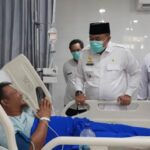 Bupati Bogor, Rudy Susmanto, saat mengunjungi RSUD RH Satibi di Cileungsi