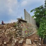 tembok penahan tanah (TPT) di kawasan Perumahan Arum Park, Desa Bantarsari, Kecamatan Rancabungur, Foto/Istimewa