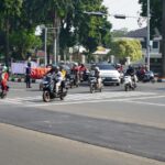 Situasi uji coba pembukaan simpang traffic light di kawasan Bappenda, Foto/Diskominfo Kabupaten Bogor