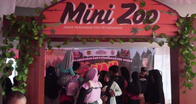 Suasana Mini Zoo yang dilaksanakan oleh Diskanak Kabupaten Bogor, Foto/Diskominfo Kabupaten Bogor