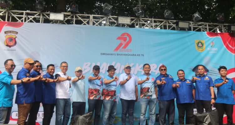 Foto bersama Bupati Bogor, Rudy Susmanto dengan unsur Forkopimda pada kegiatan Kabogorfest 2025, Foto/Diskominfo Kabupaten Bogor