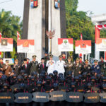 Ketua DPRD Kota Bogor, Adityawarman bersama Forkopimda melaksanakan doa bersama di Tugu Kujang, Foto/Setwan DPRD Kota Bogor