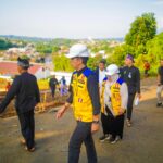 Wali Kota Bogor, Dedie A Rachim saat meninjau lokasi longsor batutulis, Foto/Diskominfo Kota Bogor