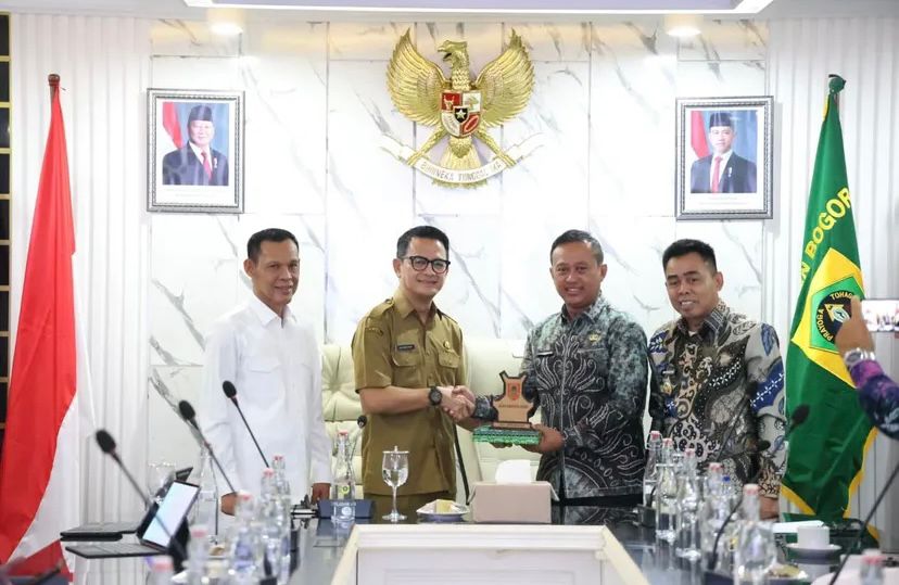 Pemerintah Kabupaten (Pemkab) Bogor menerima kunjungan kerja dari Pemerintah Kabupaten Barito Kuala, Kalimantan Selatan, foto/Pemkab Bogor
