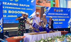 Polres Bogor bersama TNI dan unsur Pemerintah meresmikan SPPG, Foto/Echa Nur Maulida