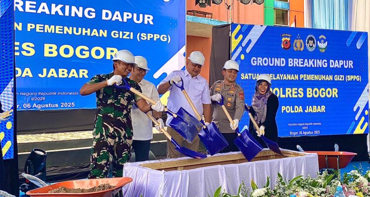 Polres Bogor bersama TNI dan unsur Pemerintah meresmikan SPPG, Foto/Echa Nur Maulida