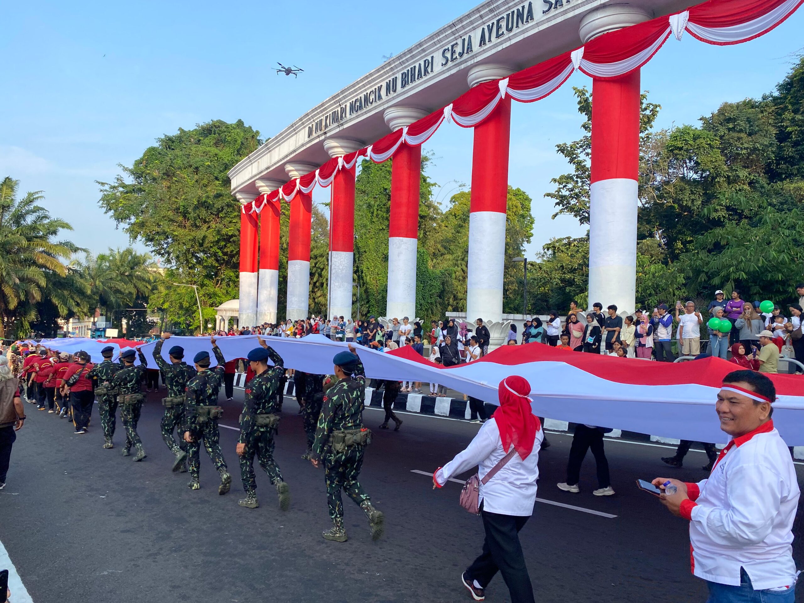 Kirab Merah Putih Warnai Semarak HUT RI ke-80 Kota Bogor, Foto/Echa Nur Maulida