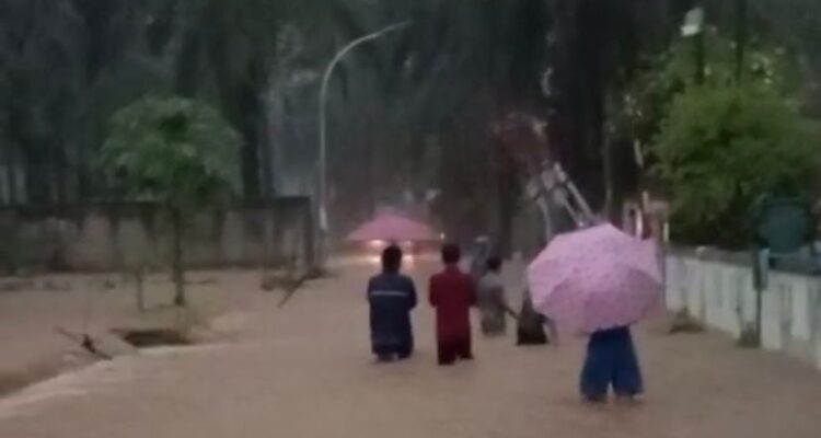 Kondisi banjir di Cimulang, Rancabungur, Kabupaten Bogor, Foto/Istimewa