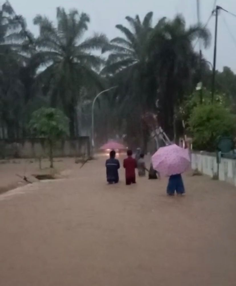 Kondisi banjir di Cimulang, Rancabungur, Kabupaten Bogor, Foto/Istimewa