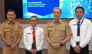 Kepala Bagian Administrasi Pembangunan (Adbang) Setda Kota Bogor, Irfan Zacky saat meluncurkan aplikasi solid, Foto/Istimewa