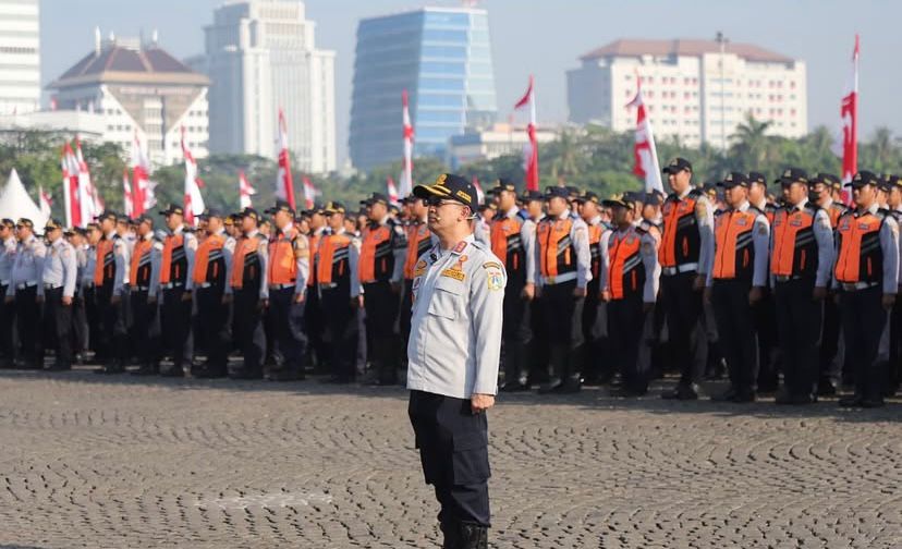 Petugas Dishub saat melaksanakan apel pagi, Foto/Diskominfo Kabupaten Bogor