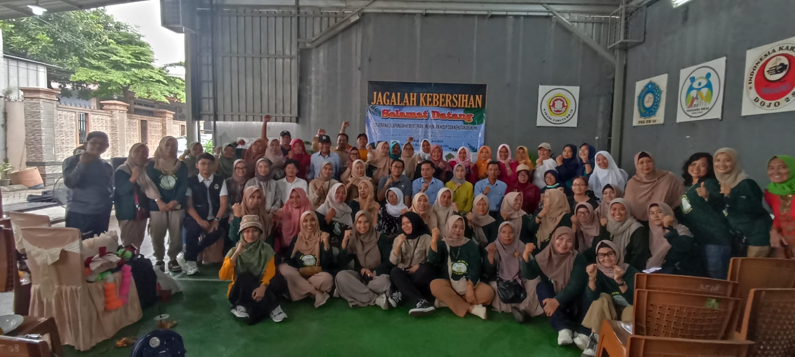 Foto bersama DLH Kabupaten Bogor saat meresmikan SIADUL KECIL, Foto/Diskominfo Kabupaten Bogor