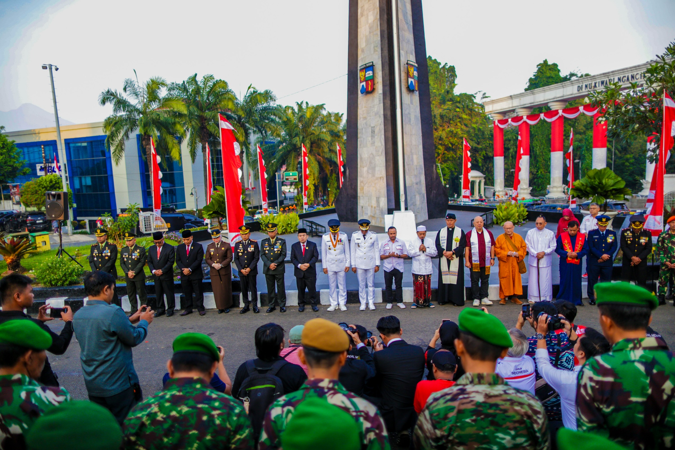 Doa Lintas agama di momen hari kemerdekaan republik indonesia, Foto/Diskominfo Kota Bogor