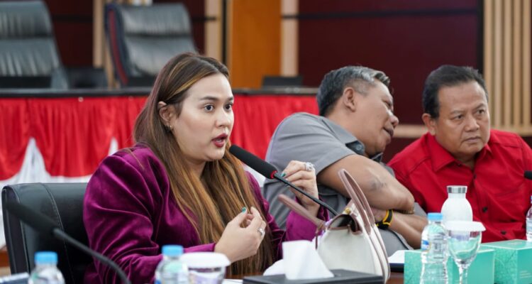 Karina Soerbakti yang juga ketua Pansus Eksraf dan Anggota DPRD Kota Bogor saat sosialisasikan Ekonomi Kreatif,Foto/Setwan DPRD Kota Bogor