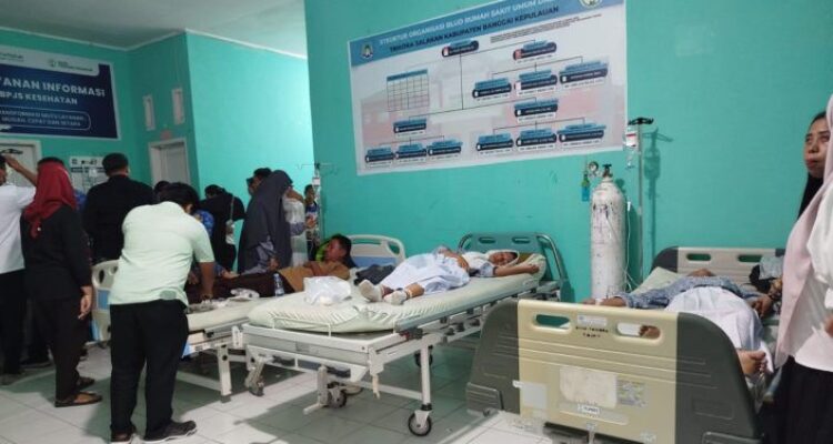 Kondisi siswa-siswi yang alami keracunan Makan Gizi Gratis di Sulawesi Tengah, Kota/Istimewa