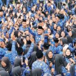 Bupati Bogor, Rudy Susmanto saat ditengah tengah ASN dan PPPK, Foto/Diskominfo Kabupaten Bogor