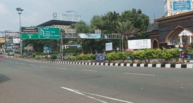 Situasi lalu lintas di kawasan Simpang Gadog Puncak Bogor, foto/ Istimewa