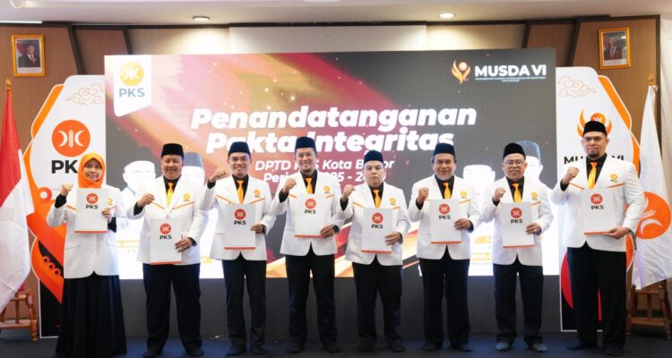 Jajaran pengurus DPD PKS Kota Bogor yang baru, Foto/Istimewa