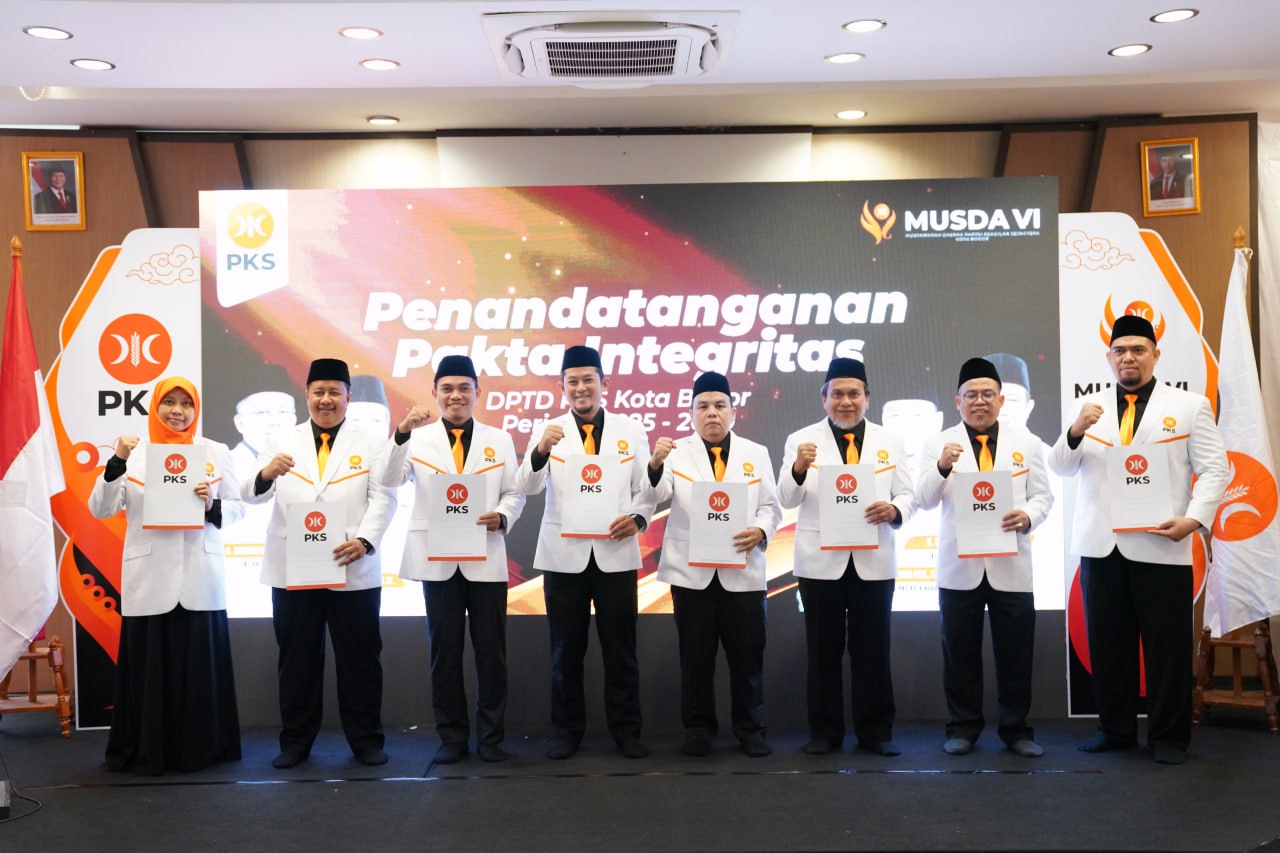 Jajaran pengurus DPD PKS Kota Bogor yang baru, Foto/Istimewa