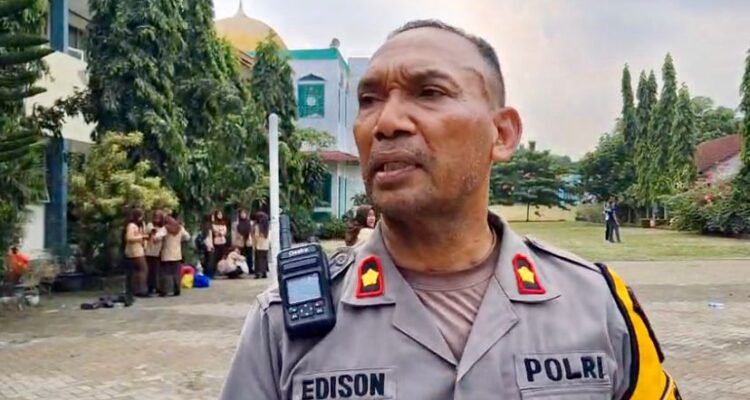Kapolsek Cileungsi, Kompol Edison, Foto/Echa Nur Maulida