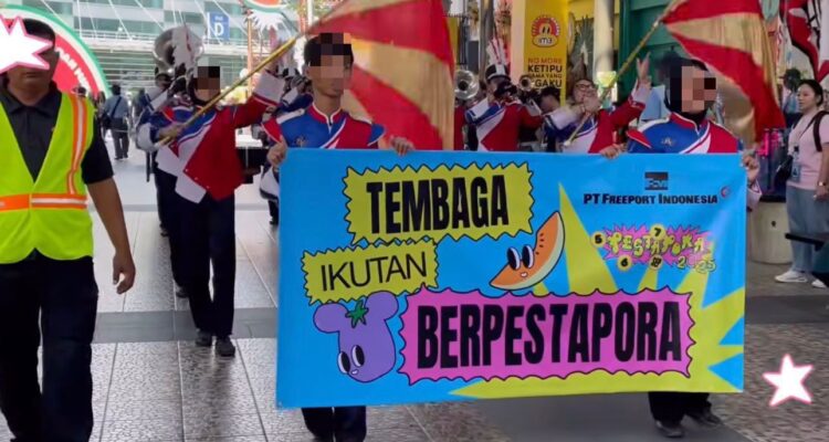 Suasana perayaan Festival musik Pestapora 2025,Foto?Echa Nur Maulida