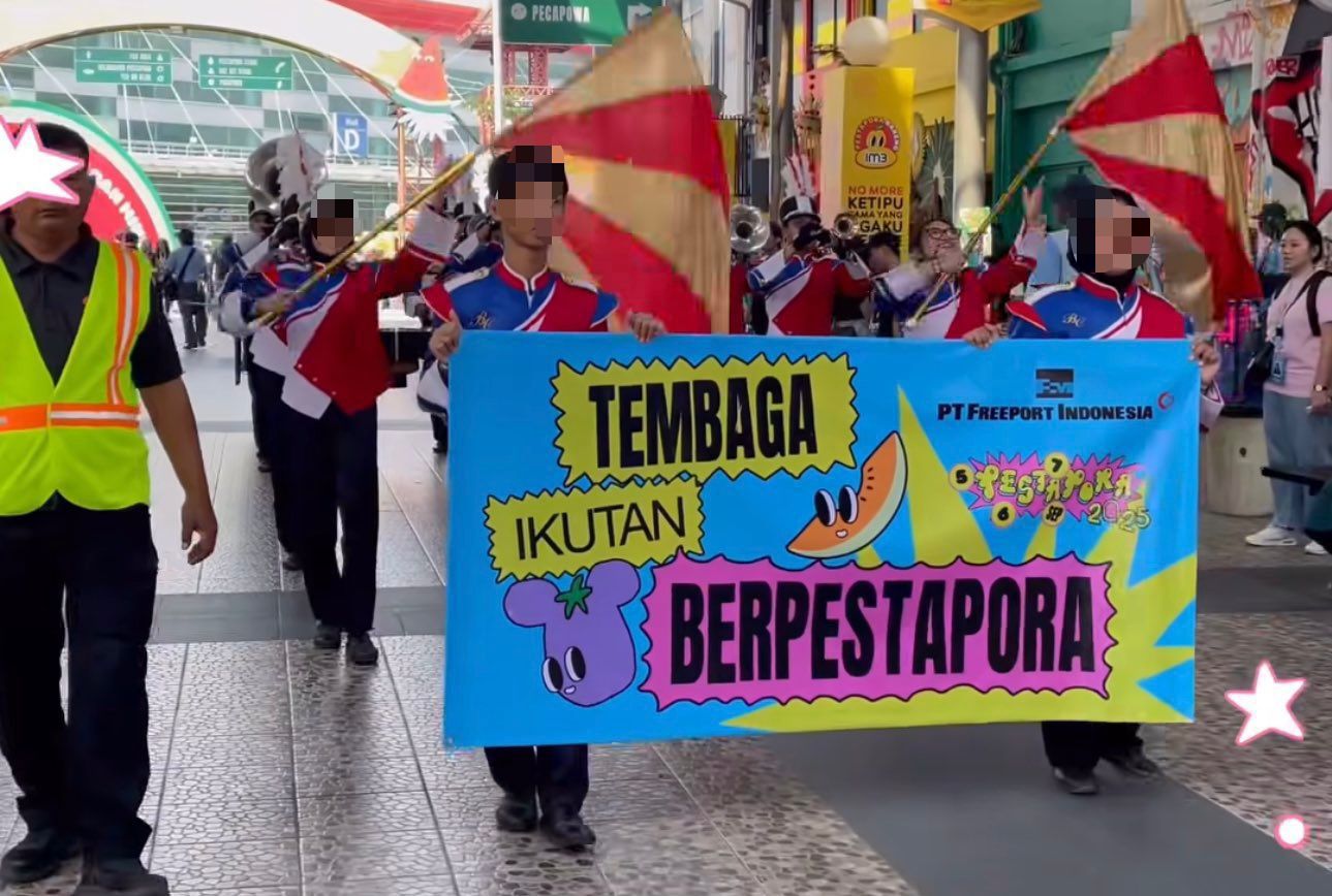 Suasana perayaan Festival musik Pestapora 2025,Foto?Echa Nur Maulida
