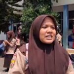 Salah satu saksi mata, Siti Marsyifah, siswi kelas 11, Foto/Echa Nur Maulida