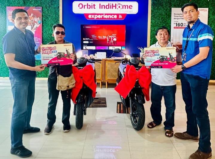 Sujadi Purwanto dan Yogie Izhar Syafawi, berhasil membawa pulang masing-masing satu unit motor Honda Genio CBS, Foto/Istimewa Sujadi Purwanto dan Yogie Izhar Syafawi, berhasil membawa pulang masing-masing satu unit motor Honda Genio CBS, Foto/Istimewa