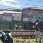 Situasi penemuan mayat perempuan di perlintasan kereta api jurusan Bogor-Jakarta di Pondok Rumput Bogor, Foto/Istimewa