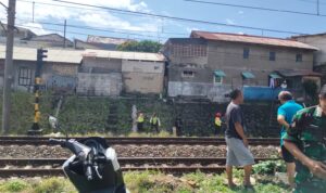Situasi penemuan mayat perempuan di perlintasan kereta api jurusan Bogor-Jakarta di Pondok Rumput Bogor, Foto/Istimewa