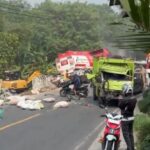Situasi Kecelakaan beruntun terjadi di Tanjakan Cilame Gardu, Jalan Raya Cigudeg-Jasinga Bogor, Foto/Istimewa