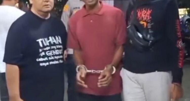 Pelaku penganiayaan satpam lansia di Depok telah diamankan, foto/Tangkapan Layar