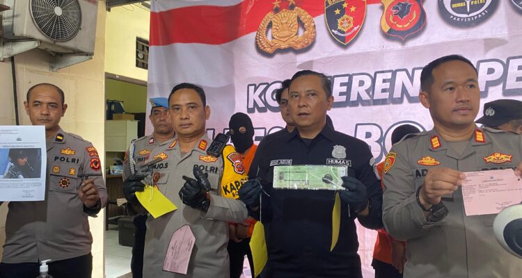 Polsek Bogor Utara merilis kasus curanmor, Foto/Echa Nur Maulida
