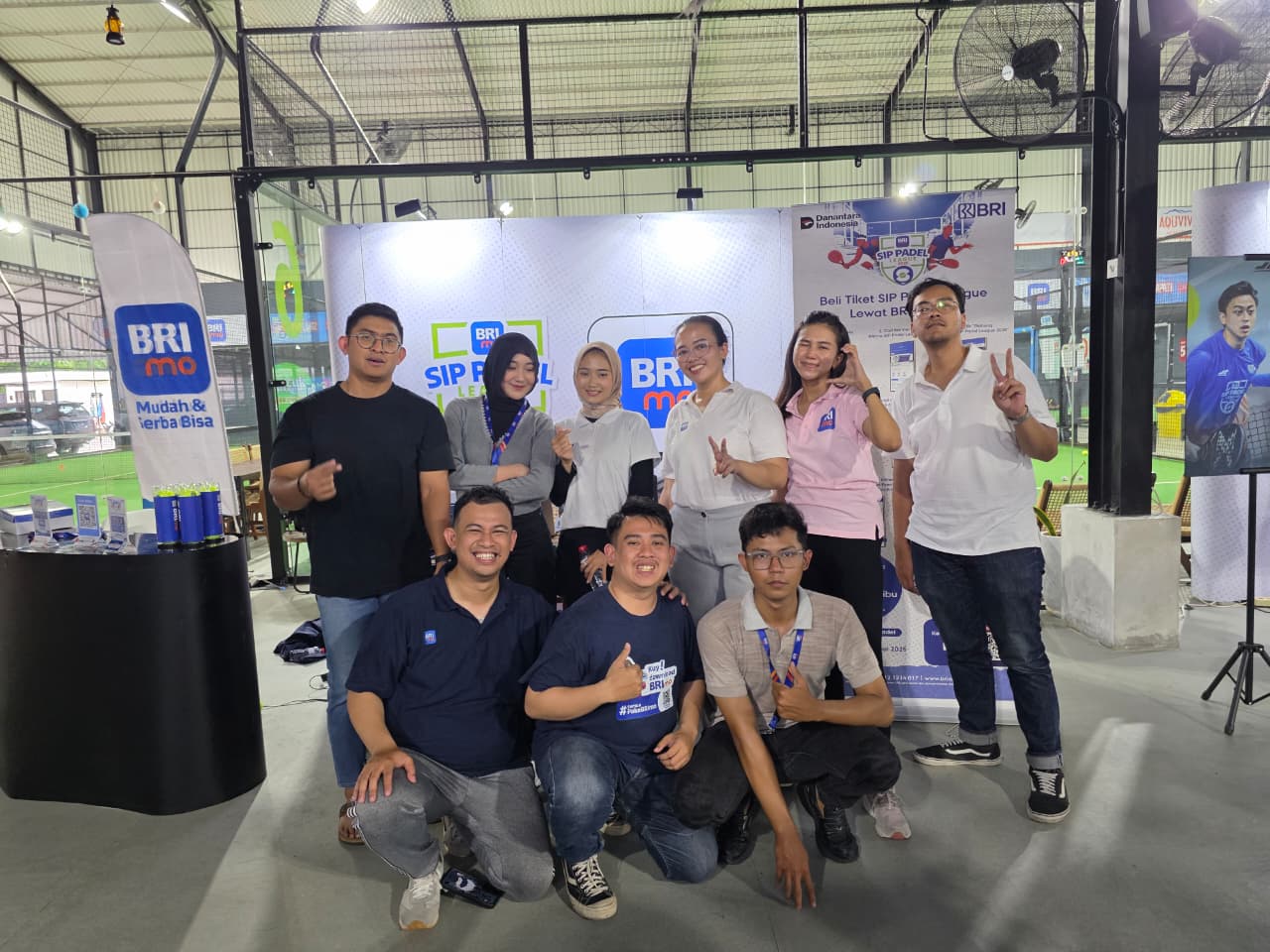 BRI Kantor Cabang (KC) Pancoran hadir di BRImo SIP PADEL League 2025, foto/Istimewa