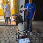 Motor korban yang hampir di curi di toko roti di Jalan Sholeh Iskandar, Tanah Sareal, Kota Bogor, foto/Istimewa