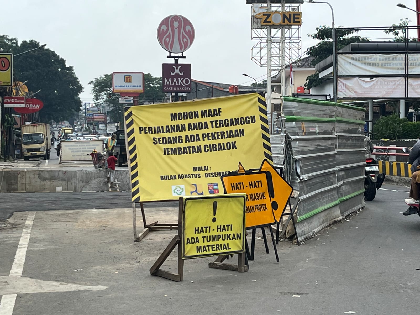 Kondisi saat ini di Jalan Raya Tajur, Kota Bogor karena akan dilakukan penutupan, Foto/Istimewa Kondisi saat ini di Jalan Raya Tajur, Kota Bogor karena akan dilakukan penutupan, Foto/Istimewa