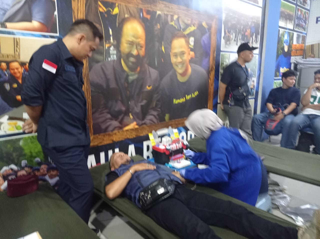 Ketua DPD Partai Nasdem Kota Bogor, Benninu Argoebie saat menghadiri acara donor darah, Foto/Istimewa Ketua DPD Partai Nasdem Kota Bogor, Benninu Argoebie saat menghadiri acara donor darah, Foto/Istimewa