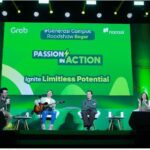Keterangan Foto: (Kiri ke kanan) moderator Timothy Marbun, Raditya Dika, Nicholas Saputra, dan Najwa Shihab dalam keseruan saat sesi Dialog Generasi pada acara Generasi Campus Roadshow 2025 yang mengusung tema “Passion in Action: Ignite Limitless Potential” di Auditorium Graha Widya Wisuda, Institut Pertanian Bogor (IPB), Rabu (22/10).